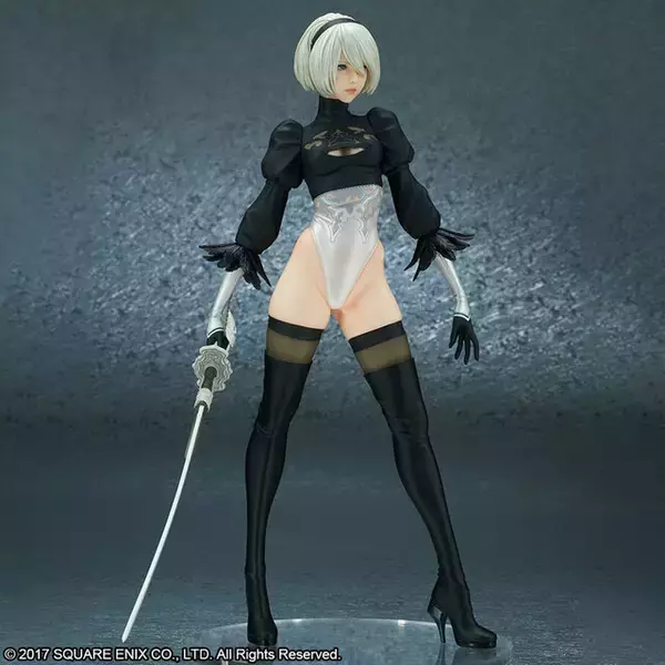 「『ニーア オートマタ』より「2B」フィギュアDX版が再受注！差し替えパーツで多彩なディスプレイを楽しめる」の画像
