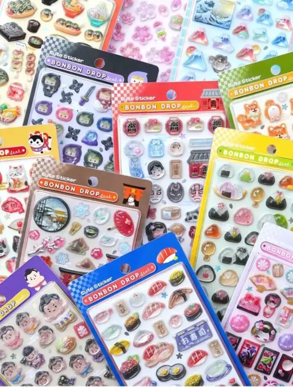 ボンボンドロップシールより「和柄」の新デザイン登場！ドンキやロフトなどで1月末～2月上旬に順次入荷