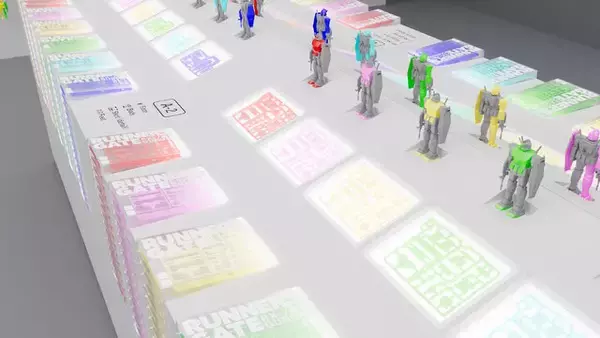 「自分だけの「オリジナル配色ガンプラ」を作れるイベントが3月20日より開催！4種×6色のランナーを好きに選び、全1,296通りのガンダムを制作」の画像