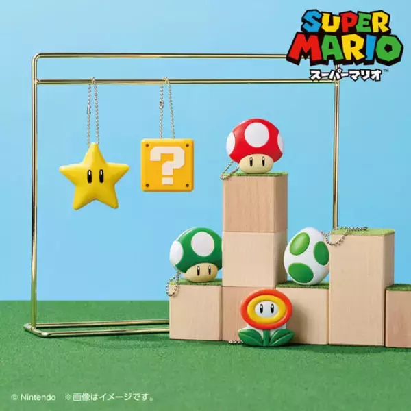 『スーパーマリオ』のパワーアップアイテムが保湿バームになって登場！スーパースター、香り付きのハテナブロックなど全6種類