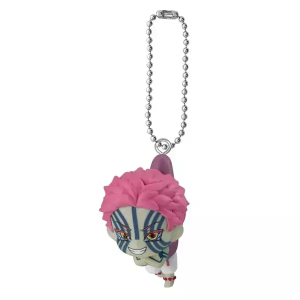 「つままれている炭治郎、猗窩座たちが可愛い！「鬼滅の刃 つまんでつなげてますこっと 」が、ガシャポンオンラインにて販売中」の画像