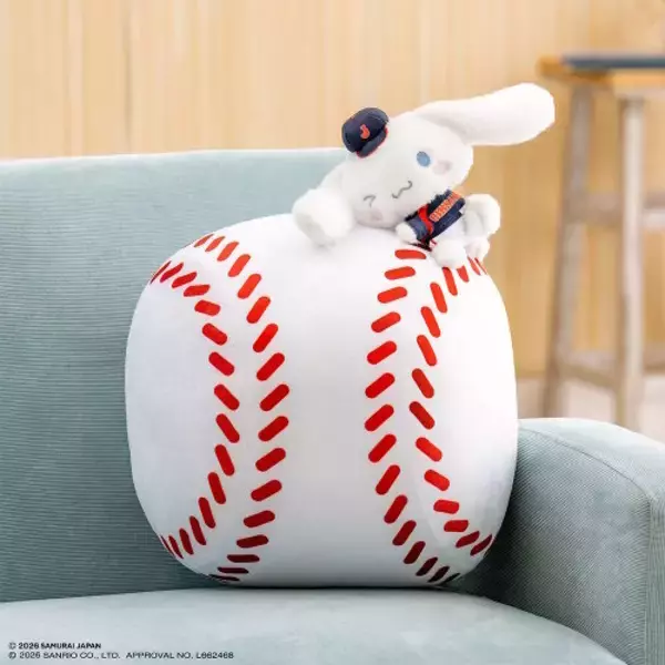 「「サンリオ×侍ジャパン」新作タイトーくじが素敵！ヘッドスライディングするポムポムプリンの抱き枕など、ユニフォーム姿の10人が可愛い」の画像