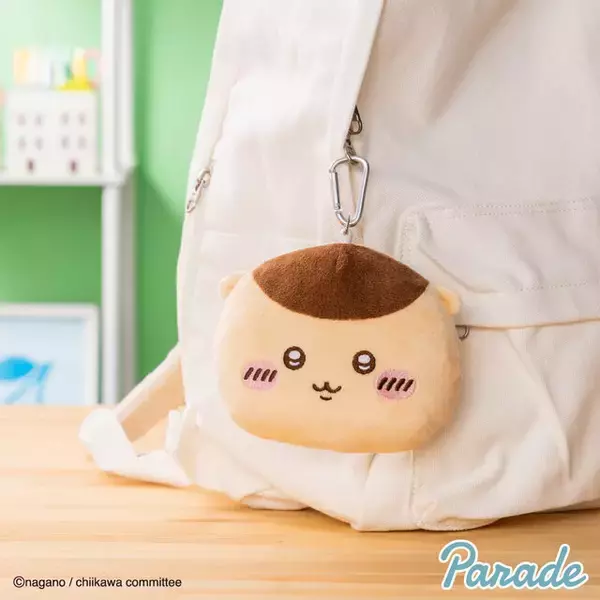 「「ちいかわ」まんまるお顔を連れ歩こッ!! リール付きで便利な「ぬいぐるみパスケースポーチ」がプライズに登場」の画像