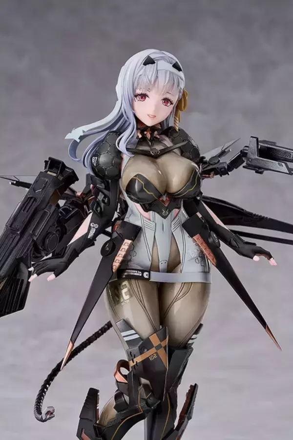 「特徴的な衣装の“質感”を再現…！『勝利の女神：NIKKE』よりフィギュア「モダニア」が予約受付中―緻密に作り込まれた背面の武装にも注目」の画像