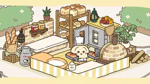 「ンショ!!『ちいかわぽけっと』コック帽やエプロンで料理に励むうさぎやモモンガが超キュート！「むちゃうまフェス」衣装、全身図が公開中」の画像