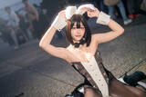 「【コスプレ】腰ほっそ！足なっが！台湾バニーガールの美脚が黒ストッキング×ハイヒールで映えまくる【写真8枚】」の画像3
