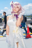 「【コスプレ】『FGO』マシュの純白ドレス姿が青空に美しい！注目レイヤー・密月【写真9枚】」の画像5