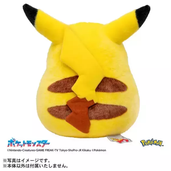 「「ポケモン」この“丸っとした見た目”が堪らなく可愛い！1997年発売の「等身大ピカチュウぬいぐるみ」が復刻再現」の画像