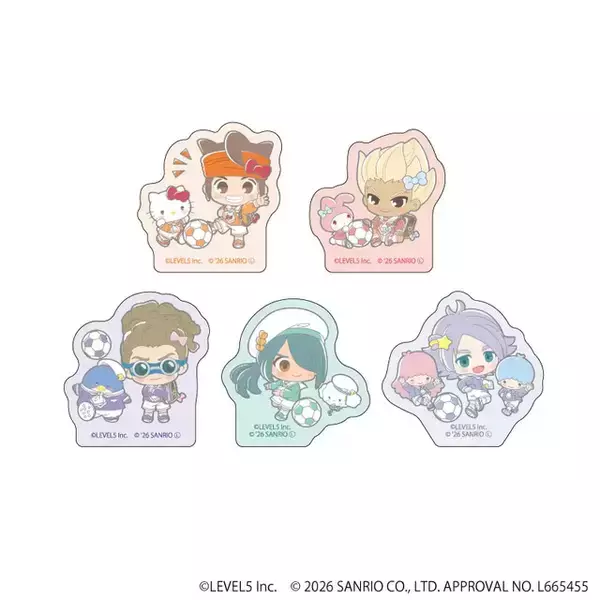 「『イナズマイレブン』×「サンリオキャラクターズ」コラボが可愛い！円堂守×ハローキティなど全10種イラスト使用のグッズが先行通販」の画像