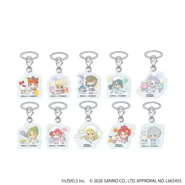 「『イナズマイレブン』×「サンリオキャラクターズ」コラボが可愛い！円堂守×ハローキティなど全10種イラスト使用のグッズが先行通販」の画像