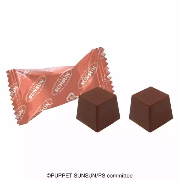 「「パペットスンスン」チョコレート7商品！スンスンを中心に、ノンノンやゾンゾンをプリントしたチョコ缶など全部可愛い」の画像