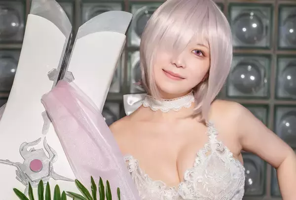 【コスプレ】「先輩、わたしの花嫁姿どうですか？」『FGO』マシュの花嫁姿がエレガントで美しい！！人気レイヤー・りんごこ【写真10枚】