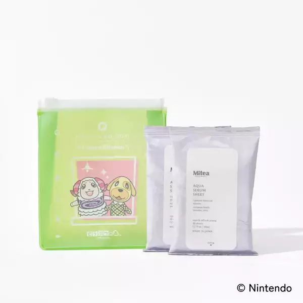 「『どうぶつの森』スキンケアアイテムのパッケージが可愛い！葉っぱのマーク型リップケースや、ダイカットミラーなど雑貨も」の画像