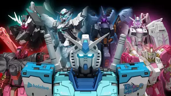 「ガンダムとホロライブのコラボ詳細解禁！「νガンダム×さくらみこ」「サザビー×星街すいせい」などオリジナルカラーMSが出撃」の画像