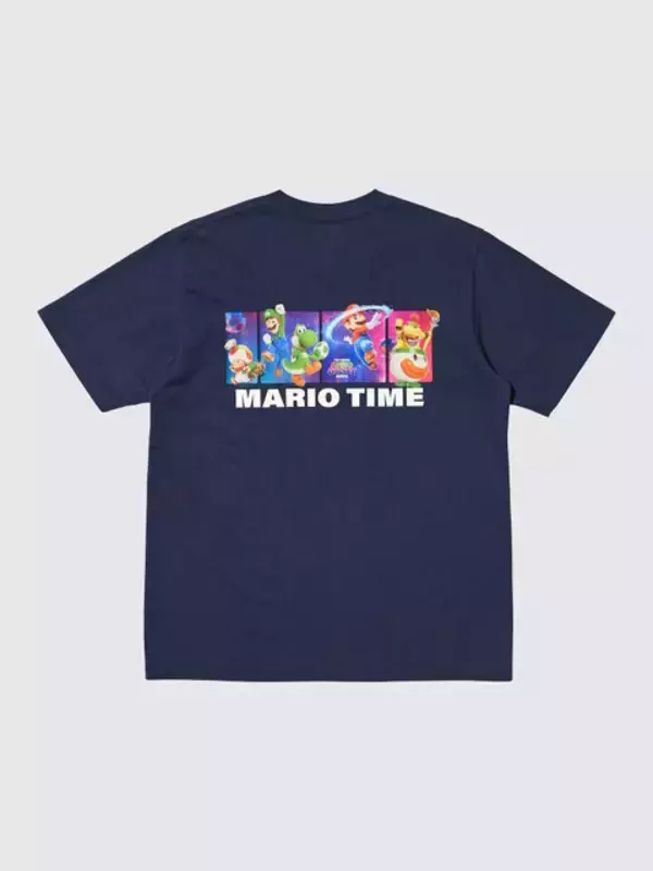 「ユニクロから映画「マリオ」のコラボUTコレクションが4月下旬発売！スーパーキノコやハテナブロックが可愛い、キッズ用も含む全8種類」の画像