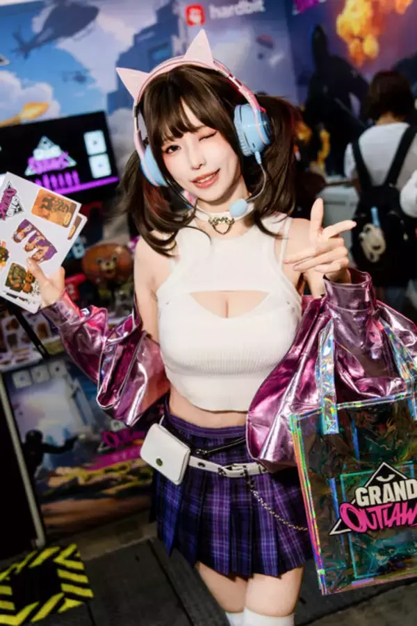 「【コスプレ】猫耳ヘッドセットとミニスカ×ニーハイが抜群に可愛い！人気の台湾美女レイヤーがTGSで美スタイルを披露【写真10枚】」の画像