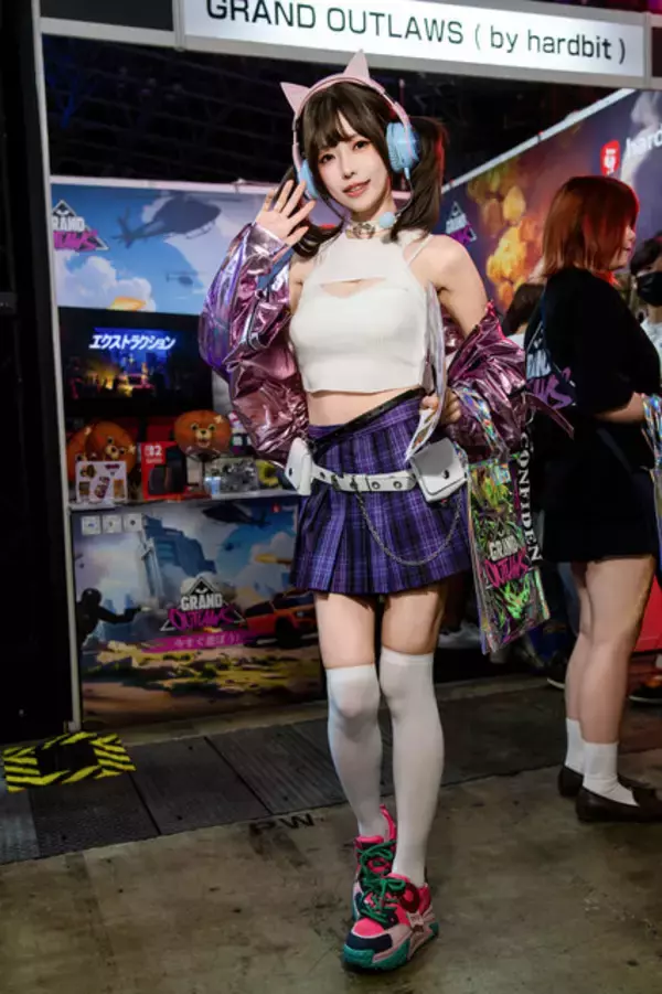 「【コスプレ】猫耳ヘッドセットとミニスカ×ニーハイが抜群に可愛い！人気の台湾美女レイヤーがTGSで美スタイルを披露【写真10枚】」の画像