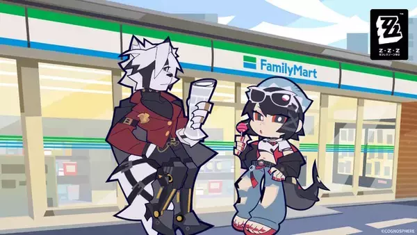「ファミマで『ゼンゼロ』コラボ1月20日開催！描き下ろしイラストでばっちり決めた「エレン」「ライカン」がクール」の画像