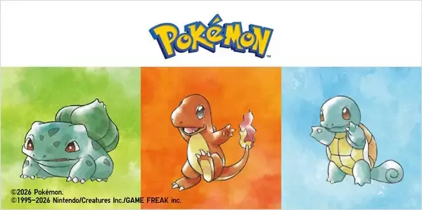 ユニクロの『ポケモン』30周年UTで“あの冒険”が蘇る！初代ピカチュウ、御三家、イーブイらを水彩アートとしてデザイン