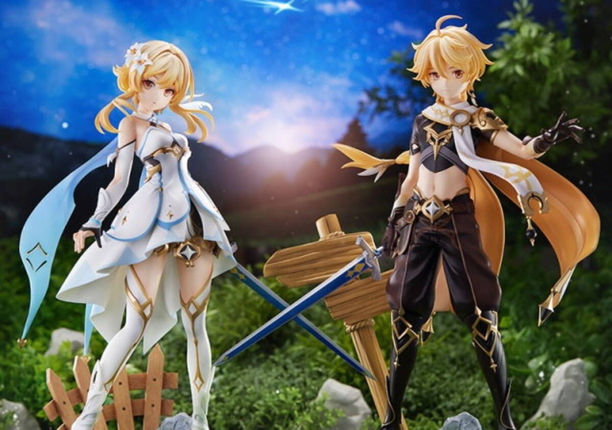原神』主人公の分身「旅人」がフィギュア化！「空」と「蛍」それぞれで 