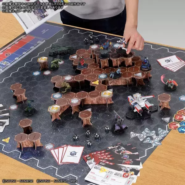 「約5cmのガンプラで戦うミニチュアゲーム『ガンダムアッセンブル』商品情報が一挙公開！ジオング、ウイングゼロEWなど様々なMSが新たな大地に立つ」の画像