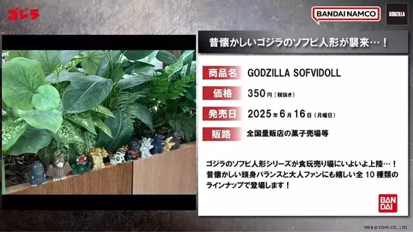 「懐かしの「ゴジラ」ソフビ指人形がアツい！デフォルメしたキングギドラやモスラなど全10種」の画像