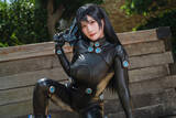 「【コスプレ】黒の全身スーツが美スタイルを際立たせる！キレのあるアクションポーズで魅せる「GANTZ」レイカが美しい【写真9枚】」の画像4