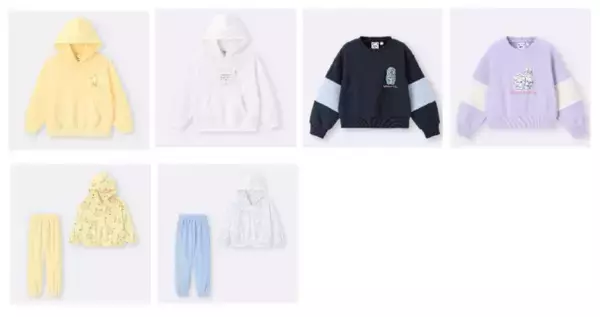 「冬にピッタリな「ジーユー」×「ポケピース」コラボコレクション！お出かけからリラックスタイムまで、ほっこりした日常を切り取ったアイテムを展開」の画像