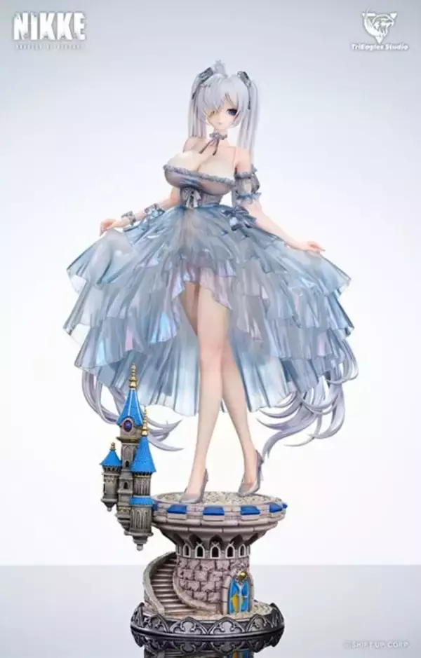 「12万円超えの大迫力太もも！『勝利の女神：NIKKE』よりシンデレラが「ガラスのプリンセス」姿で1/4スケールスタチュー化」の画像