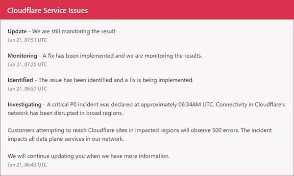 「Discord、Notion、Pixivなどで通信障害発生―複数サービスで「落ちた」「重い」といった不具合が」の画像