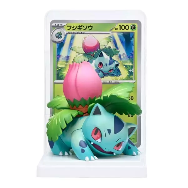 「ポケモンたちが『ポケカ』のカードイラストを基に立体化！カードと一緒に飾れる台座付きフィギュア発売」の画像