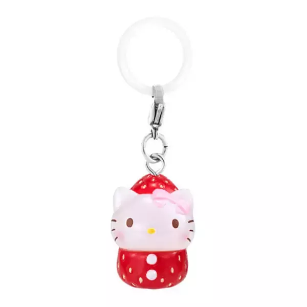 ころころと丸っこい“いちご”姿！ハローキティやクロミたち全6種の「サンリオキャラクターズ 」めじるしアクセサリーが、ガシャポン展開