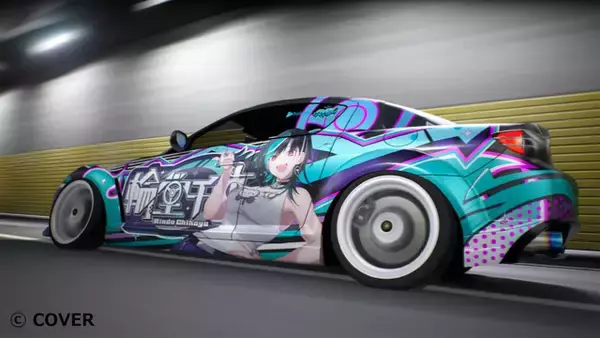 「ホロライブ・輪堂千速の"はちきれんばかりの太もも"がPS5版『首都高バトル』にも早速降臨！無料DLCが3月1日配信」の画像