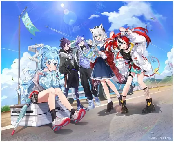 「ホロライブ・白上フブキが海外イベント企画「hololive Meet」のアンバサダーに就任！海外ライバー含む5名のキービジュアルも公開」の画像