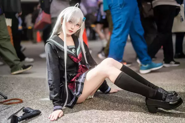 「【コスプレ】香港の超絶美少女のセーラー服姿が尊すぎた！話題のデスゲームアニメ「死亡遊戯で飯を食う。」幽鬼が実写版クオリティ【写真7枚】」の画像