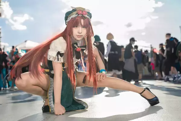 「【コスプレ】チャイナドレスから伸びる美脚がダイナミック！『東方』紅美鈴の美女レイヤーがカッコ良すぎた【写真9枚】」の画像