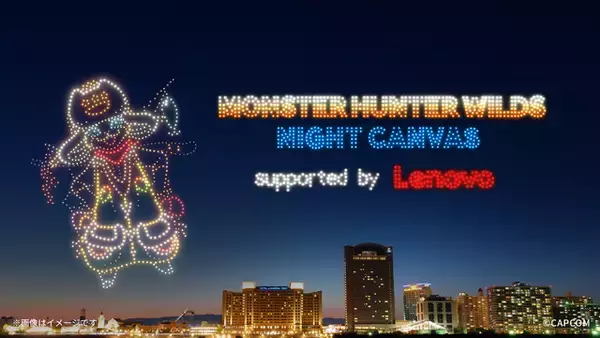 「リオレウスが大阪の夜空に！『モンハン』ドローンショー開催決定ー会場ではゲーム内で使える「玉乗りプーギー【たこ焼】」配布も」の画像