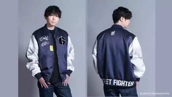 「人気実況者「ドンピシャ」と『スト6』ガイルが共闘！スペシャルコラボとしてブルゾン、パーカーなどが予約販売」の画像