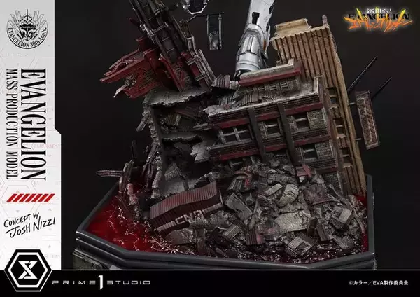 「“旧劇のトラウマ”…！「エヴァンゲリオン量産機」約27万円の高級スタチューが物凄いー足元には弐号機が沈む」の画像