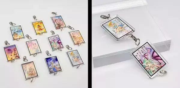 「カプコンの格ゲーキャラが「百人一首」に！まさかの百首すべてが“新規描き下ろし”―イラストを使用したアクリルチャームなど関連グッズも販売」の画像