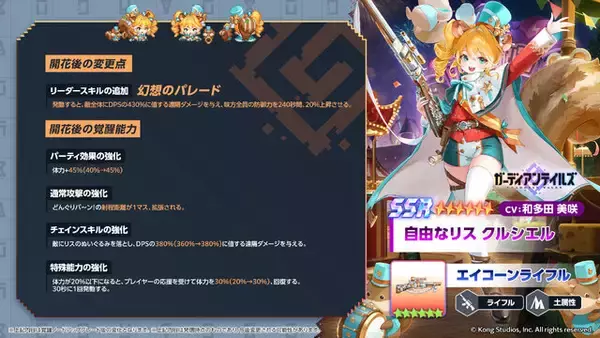 「『ガデテル』新英雄「自由なリス クルシエル」が登場！テーマパークの支配人は、どんぐり集めが大好きな可愛いリスの獣人」の画像