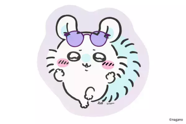 「メガネフレームが“さすまた”に！？「ちいかわ」×「Zoff」コラボ第3弾にハチワレやくりまんじゅうモチーフなど全7種展開、ダイカットクロスとケースも」の画像