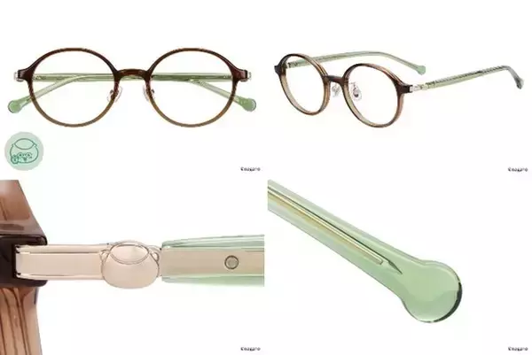 「メガネフレームが“さすまた”に！？「ちいかわ」×「Zoff」コラボ第3弾にハチワレやくりまんじゅうモチーフなど全7種展開、ダイカットクロスとケースも」の画像