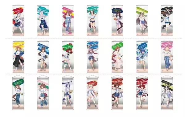 「『ウマ娘』“ペインタースタイル”衣装の新規描き起こし！全国4都市でポップストア開催、ごくらく♪ミホノブルボンの風呂桶などのグッズ販売も」の画像