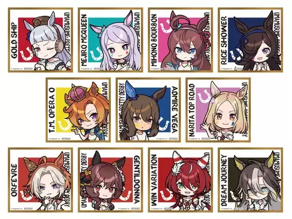 「『ウマ娘』“ペインタースタイル”衣装の新規描き起こし！全国4都市でポップストア開催、ごくらく♪ミホノブルボンの風呂桶などのグッズ販売も」の画像