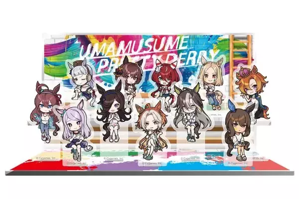 「『ウマ娘』“ペインタースタイル”衣装の新規描き起こし！全国4都市でポップストア開催、ごくらく♪ミホノブルボンの風呂桶などのグッズ販売も」の画像