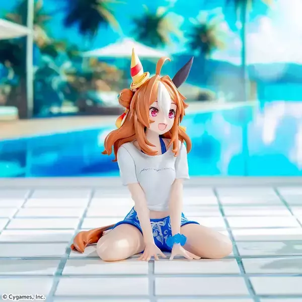 「夏の雰囲気満載！『ウマ娘』スマートファルコンとコパノリッキーが、1.5周年楽曲「Gaze on Me!」ライブ衣装でプライズフィギュア化」の画像