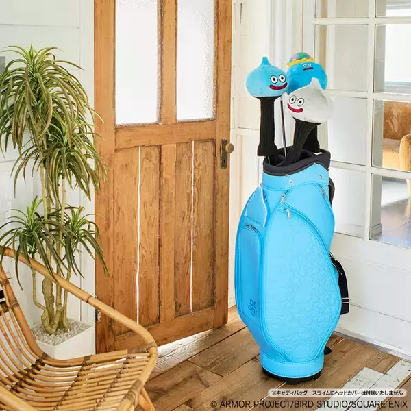 「『ドラクエ』ゴルフ用品がイイ味出してる！インパクト抜群のスライムキャディバッグほか、楽しいデザインがラインナップ」の画像