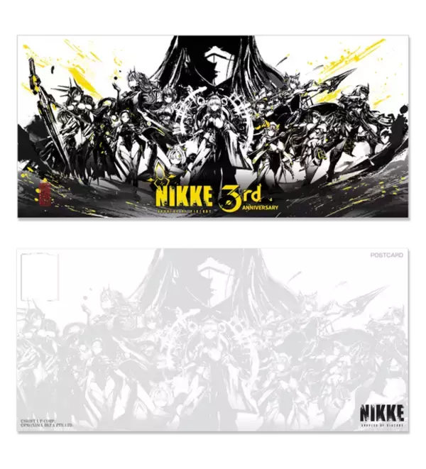 「『勝利の女神:NIKKE』3周年記念の墨絵がグッズ化！スポーツタオルやアクリルプレートなど8種」の画像