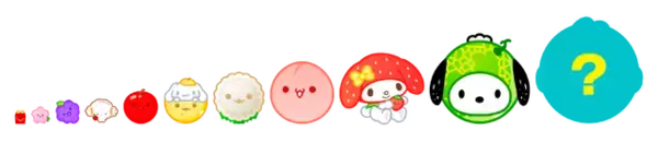 「マクドナルド、サンリオ「ハッピーセット」で『スイカゲーム』コラボ再び！ 人気のサンリオキャラクターたちが勢揃い」の画像